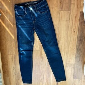 AE Next Level Low-Rise Jegging size 0 short dark shadow color